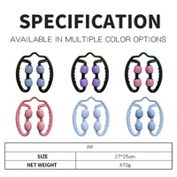 Bâton de massage personnalisé avec logo, vente en gros OEM, masseur à boucle en PP, six couleurs, approvisionnement direct usine, en vrac pour le cou et les jambes