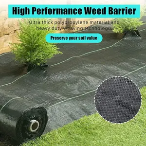 Biodegradable Fiber Landscape Fabric With Holes Polyethylene Circle Plam Green Free High Strength Weed Control Mat