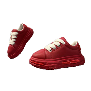 Zapatos de Verano para Hombre, Estilo Casual, con Cordones, Punta Redonda, Aumento de Altura, Entresuela de Goma, Suela de Cuero Suave - Product Image 1