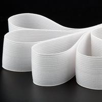 DILI DLZD-002 Élastique de couture 2,5 cm 100 % polyester noir et blanc, sangle plate en sangle élastique, bande tricotée, vente en gros d'usine
