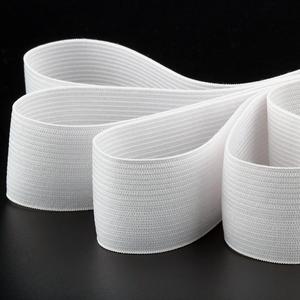DILI DLZD-002 Elastico per Cucito 2.5cm 100% Poliestere Nero Bianco Nastro Piatto Elastico Cinghia Bungee Fascia Lavorata a <span class=keywords><strong>Maglia</strong></span> Vendita all'Ingrosso di Fabbrica - Product Image 3