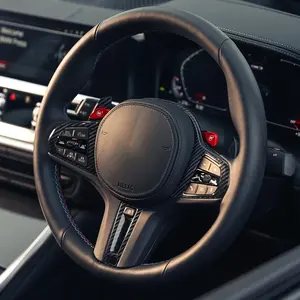 Vente flash - Kit de remplacement de la coque du volant de voiture en fibre de carbone véritable pour BMW G20 G21 G22 G26 F44 - Accessoires intérieurs - Product Image 6