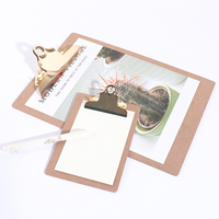 Carpeta de archivos MDF minimalista con logotipo personalizado Carpeta de Metal para almacenamiento de documentos de reuniones escolares para suministros de oficina