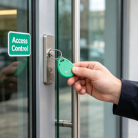 Porte-clés intelligent NFC programmable 13,56 MHz pour système d'entrée sécurisée
