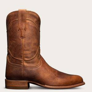 <span class=keywords><strong>Stivali</strong></span> Classici Western in Pelle PU con Cuciture Decorative Fatte a Mano per Uomo, Ideali per Concerti Country, Ranch e Lavoro Quotidiano - Product Image 1