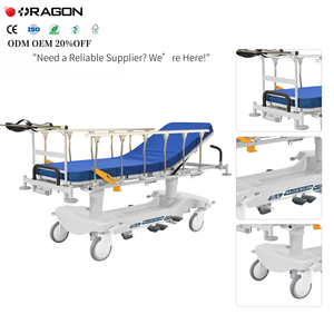 Camilla para pacientes, carretilla de altura ajustable, camilla de acero inoxidable, ABS carretilla de emergencia, Camilla <span class=keywords><strong>Manual</strong></span> para <span class=keywords><strong>Hospital</strong></span> - Product Image 2
