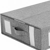 Organisateurs de placard et Cube de rangement pliable Sheetcube ensemble de draps de lit organisateur tissu de lin de haute qualité multifonction moderne
