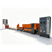 Machine de granulation de plastique à vis simple haute efficacité pour le recyclage des déchets PP PE