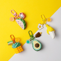 Porte-clés pastèque, banane avocat, ananas, bijoux pour femmes, stylé, mignon, porte-clé de voiture K23