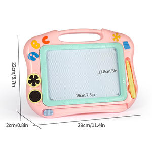 Unisex ABS-Kunststoff Magisches Mal- und Zeichenbrett-Set Magnetisches Zeichenbrett Kinderspielzeug für Altersbereich 2-4 5-7 Erhältlich in Rosa - Product Image 3