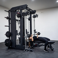 Appareil de fitness multifonctionnel à double poulie et machine Smith – Équipement d'exercice complet tout-en-un unisexe pour salle de sport
