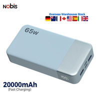NOBIS Original 65W Charge Rapide 20000mAh Grande Capacité Chargeur Portable Haute Capacité Powerbank Mince pour Téléphone et Ordinateur Portable
