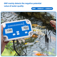 Contrôleur WiFi 3 en 1 YIERYI pour pH/ORP/Température avec contrôle par application mobile et enregistrement des données pour l'aquaculture domestique et les aquariums