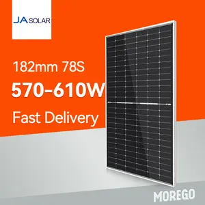 JA solar Deepblue 3.0 JAM78S30 GR MBB painel de célula solar 600W 610W 590W 595W 580W PV painéis de energia para 1MW sistema de painel solar