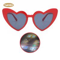 Lunettes de fête en forme de cœur YACHEN, effet cœur, lunettes de fête à diffraction pour les décorations de fête de célibataire, cadeau de la Saint-Valentin