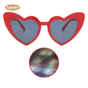 แว่นตาปาร์ตี้รูปหัวใจ YACHEN แว่นตาปาร์ตี้เอฟเฟกต์รูปหัวใจ สำหรับงานปาร์ตี้สละโสด ของขวัญวันวาเลนไทน์ - Product Image 6