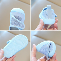 Chaussures en maille respirante pour enfants, garçons, filles, bébés, premières chaussures de marche antidérapantes pour nourrissons de 0 à 3 ans