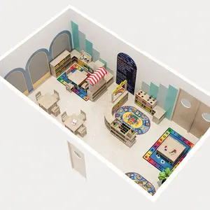 托儿所儿童教室设计2-4岁儿童教室设计实木幼儿园家具