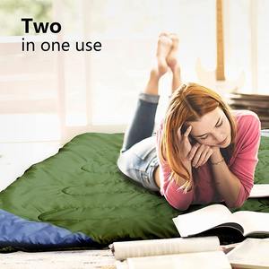 Saco <span class=keywords><strong>de</strong></span> <span class=keywords><strong>Dormir</strong></span> Doble <span class=keywords><strong>de</strong></span> Alta Calidad para Clima Frío, para 2 Personas, para Acampar, Excursionismo y Senderismo - Product Image 6