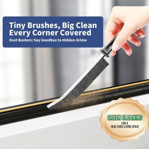 Hard Bristle <b>Gap</b> Cleaning Brush-Multifunctional Brush for Bathroom Window Track Blind Cleaner High Water Absorption - Product Image 2