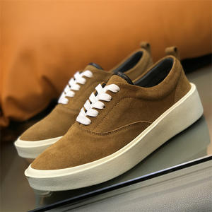 Zapatos informales para hombre versión coreana de alta calidad que combinan con todo cuero esmerilado de moda con aumento de altura y característica impermeable - Product Image 3