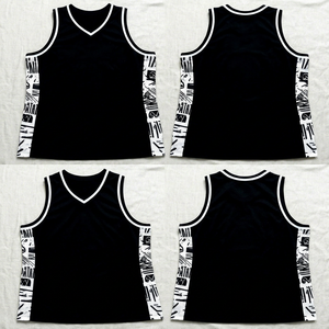 เสื้อบาสเก็ตบอลชายสีดำ รุ่น 3 ERESION ของ Micah Corporation Custom GEORGETOWN แบบระบายอากาศได้ดี พิมพ์ลายบนผ้าตาข่าย เหมาะสำหรับฤดูร้อน ทรงปกติ - Product Image 1