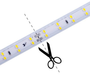 Bande lumineuse LED AC 110V 120V Double rangée 120 LED/m Triple rangée 180 LED/m IP67 Étanche Câble d'alimentation avec prise US - Product Image 3