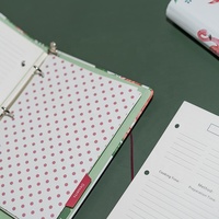 Carnet de recettes personnalisé pour la cuisine, relié par clip, pages vierges, avec papier d'art et plastification