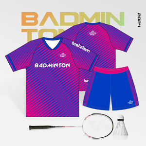 Ensemble de maillots de badminton personnalisés pour hommes et femmes, respirant, à séchage rapide, uniforme d'équipe pour le pickleball, l'entraînement au badminton, logo OEM - Product Image 1