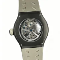 Jam Tangan Mekanik Otomatis Globe Rose Gold Sky Hollow Flywheel Tema Mewah Sport Pria Terbaru Tali Karet CE8006G