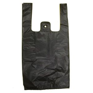 Grands sacs de remerciement en plastique pour t-shirts 18 "x 8" x 30 "Sacs de supermarché en PEHD LDPE pour les courses - Product Image 5