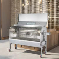 Barbecue portable moderne en acier inoxydable pour l'extérieur avec brûleurs infrarouges et sécurité anti-flamme - Prix direct usine avantageux