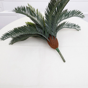 J-137 Grandi Piante Artificiali Verdi Cycas Revoluta, Foglie Singole di <span class=keywords><strong>Palma</strong></span> da Cocco Cycas, Albero di <span class=keywords><strong>Palma</strong></span> Artificiale Decorativo, Vendita all'Ingrosso - Product Image 3