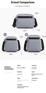 2025 été nouveau logo personnalisé étanche hommes sac à bandoulière de haute qualité à la mode sac de messager sport Simple poitrine sac - Product Image 6