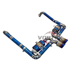 Escape trasero con válvulas Vortex Burnt Blue Titanium para Porsche 718 Boxster Cayman 2.0T 2.5T Turbo - Product Image 2