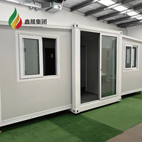 Maison conteneur extensible moderne de 40 pieds, préfabriquée et mobile, en acier, pliable, petite maison préfabriquée, fournie directement par l'usine