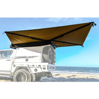 Vente en gros 270 degrés auvent voiture toit tente auvent autoportant avec Led 4x4 extérieur Camping rétractable véhicule auvent