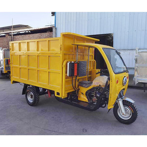 Triciclo Recolector de Basura Amarillo de 3 Ruedas con Motor de Gasolina y Transmisión Manual para Recolección de Residuos - Product Image 2