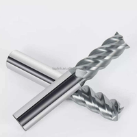 Taplink Promotion Fraise à queue en carbure monobloc 56 degrés à point décimal 4F à fond plat pour CNC, personnalisation OEM de haute qualité