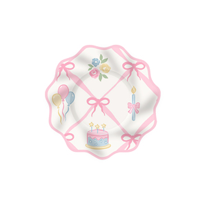 DAMAI - Juego de Vajilla Desechable de Papel para Fiestas, Diseño Nuevo, Color Rosa, con Platos, Vasos y Servilletas para Fiestas de Niñas - Product Image 3