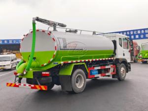 Camion d'aspiration Dongfeng D9 pour l'Afrique, empattement 3950 mm/4500 mm, réservoir de 12-14 m³ pour la collecte de fèces, boues et eaux usées - Product Image 4