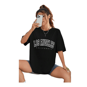 Custom Women's Slim Fit O-Neck Regular Length T-Shirts with Canvas Fabric Anti-Wrinkle & Breathable Features Streetwear Style - Product Image 1