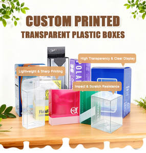 Özel Boyutlu Şeffaf <span class=keywords><strong>PVC</strong></span> PP PET Dikdörtgen Kare Plastik Şeffaf Ambalaj Kutusu - Product Image 4