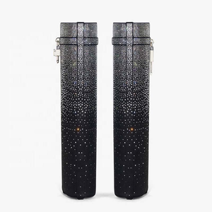 Giày bốt cao đến đầu gối kiểu dáng Lock Shark <span class=keywords><strong>Wedge</strong></span> Heels, mũi tròn, đính đá lấp lánh, dành cho nữ - Product Image 5