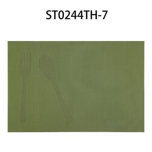 Eco-Friendly <b>Woven</b> PVC Table Mat Easy-to-Clean PU Kids Kitchen Mat for Dining Wholesale Wedding Decoration Coffee Mat <b>Coasters</b> - Product Image 3