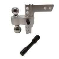 Support d'attelage à double boule réglable en alliage d'aluminium personnalisable avec support magnétique Accessoires professionnels de remorquage de remorque