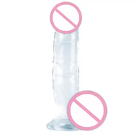Dildo Realista con Ventosa, Juguetes Eróticos de Gelatina Negra y Colorida, Dildos Grandes para Masturbación Femenina, Juguetes Sexuales