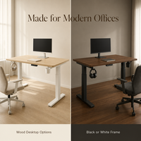 Bureau debout ergonomique à double poutre électrique D26, double moteur, capacité de charge 120 kg, hauteur réglable, pour la maison et le bureau