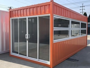 Tùy Chỉnh Chống Cháy <span class=keywords><strong>Container</strong></span> Nhà Với Kính Rèm Tường Nhanh Chóng Xây Dựng Trang Web Sống Di Động Biệt Thự Cho Tạm Thời Nhà Ở - Product Image 5