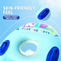 Bravo - Lit flottant rectangulaire gonflable pour enfants en PVC pliable avec poignées - 55 cm x 177 cm - Planche de surf pour enfants pour piscine et plage